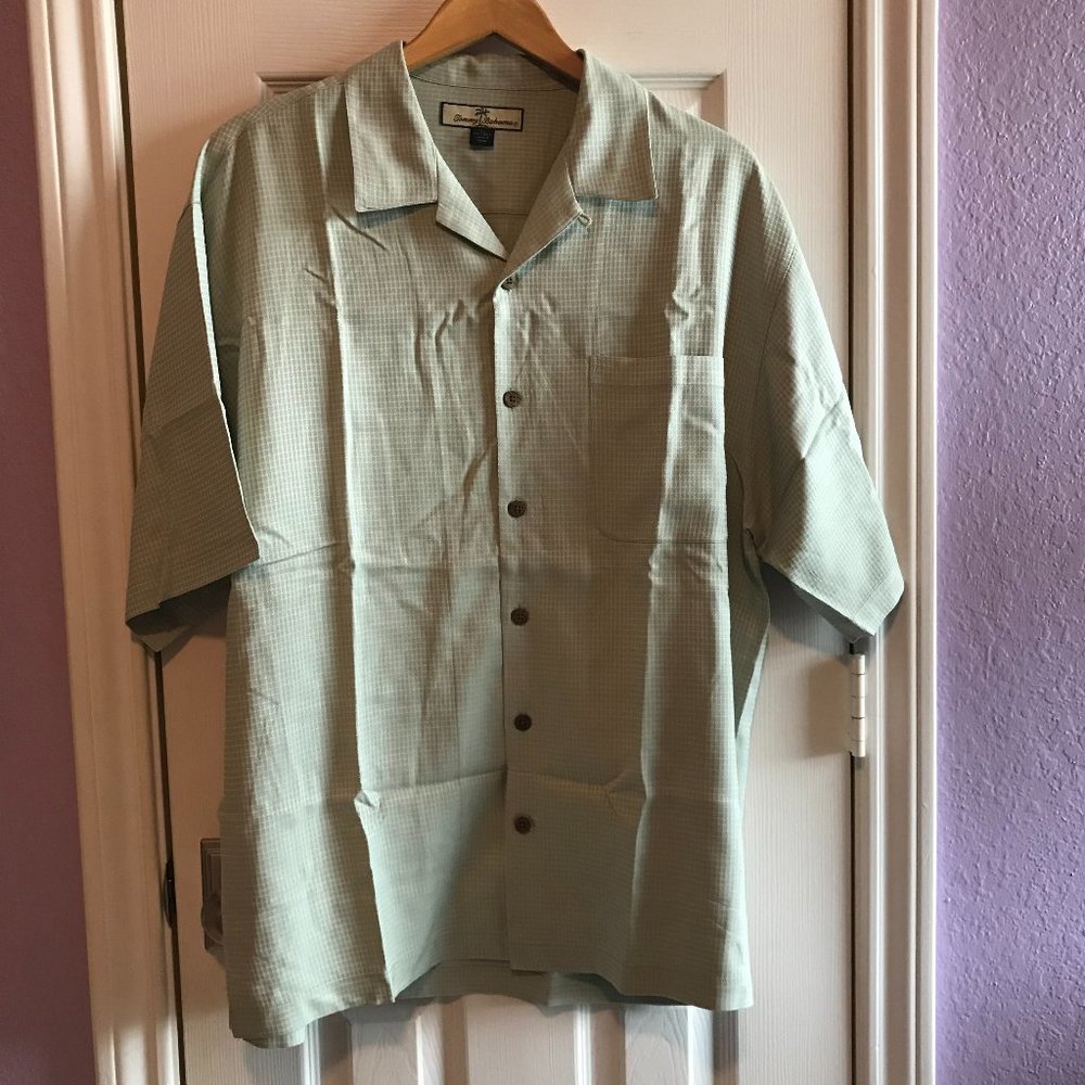 Green Tommy Bahama Silk Short Sleeve